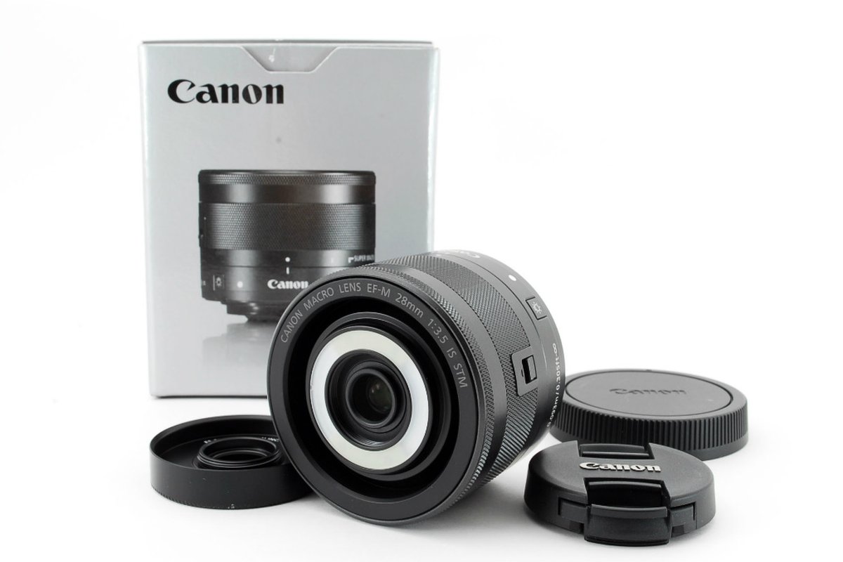 📷 Canon EF-M 28mm F3.5 MACRO IS STM 高価買取中|バイカメ(ミラーレスマクロレンズ対応)