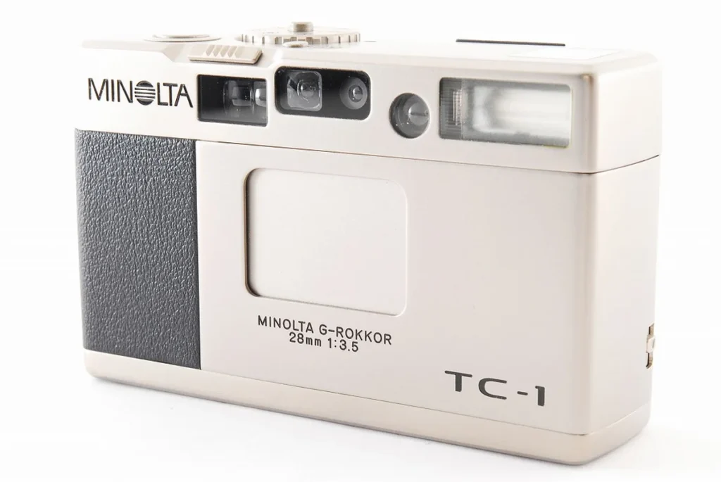 高価買取｜MINOLTA TC-1 チタンボディ 高級コンパクトフィルムカメラ 28mm F3.5搭載｜バイカメ 大阪