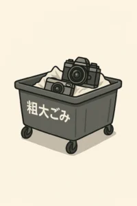 粗大ごみに捨てられたカメラ｜大阪のカメラ買取ならバイカメ