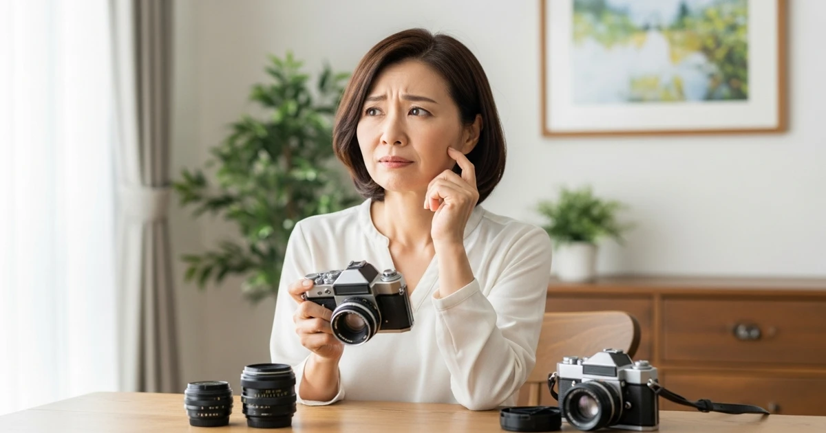 古いフィルムカメラや中判カメラの高価買取ガイドのアイキャッチ画像