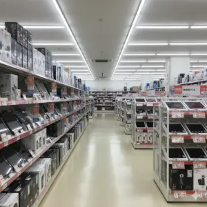 家電量販店の店内イメージ 古いカメラ買取で一律査定になりやすい販売店の例