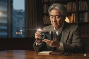 Nikon 28Ti フィルムカメラを手に取る所有者の姿｜高級コンパクトカメラの価値とストーリー