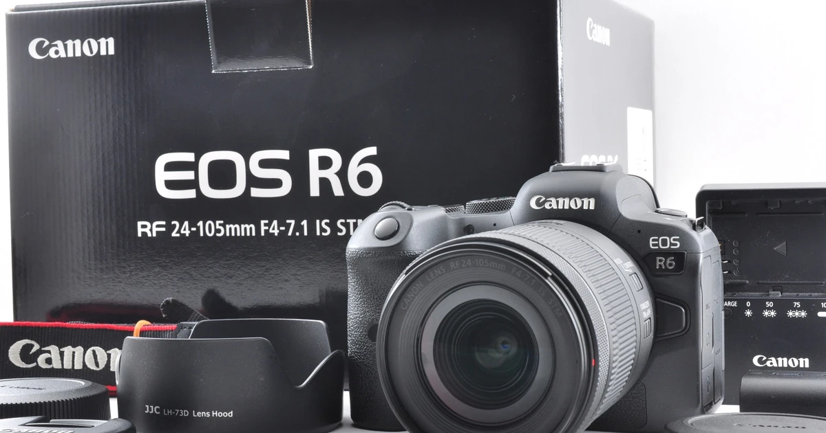 Canon EOS R6 Mirrorless Camera + RF 24-105mm IS STM Lens Kit