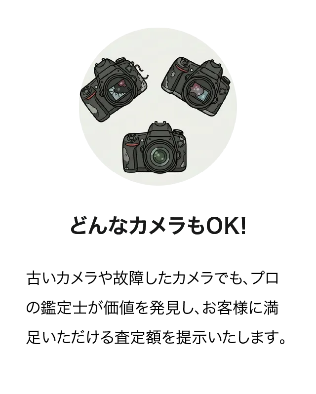 どんなカメラもOK!