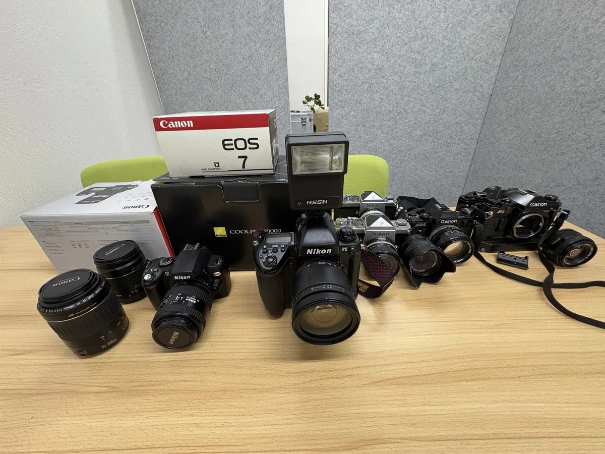 Nikon COOLPIX P1000・F5・ニコン F・Canon A-1・AE-1の買取実績｜故障のあるカメラも買取